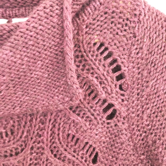 Anthropologie Moth Lace Front Cowl Neck Sweater - Picture 2 of 6